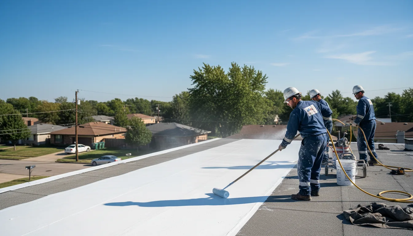 Commercial roof coating in Michigan near me